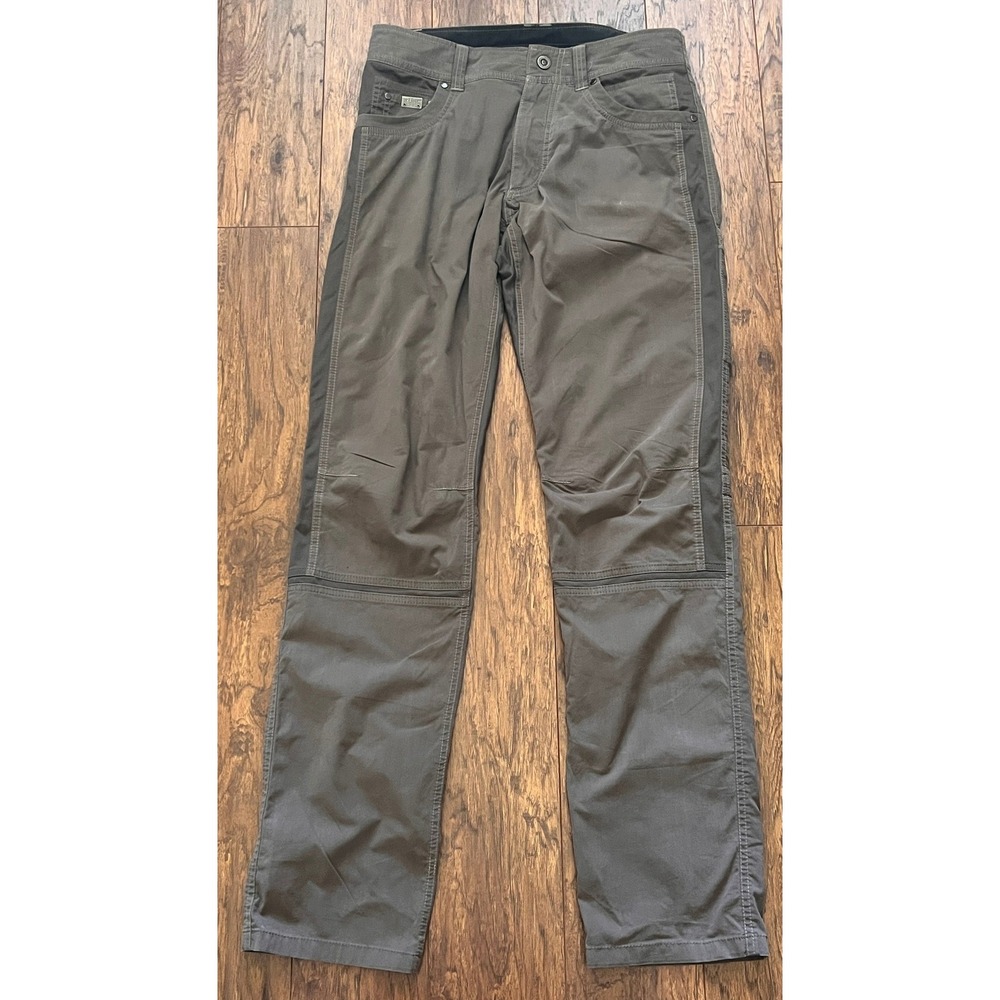 Kuhl Renegade Recon Pants Mens 32x36 Gray Brown Softshell Tapered Hiking 5109
